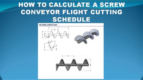 flight screw conveyor|screw conveyor flight calculation.